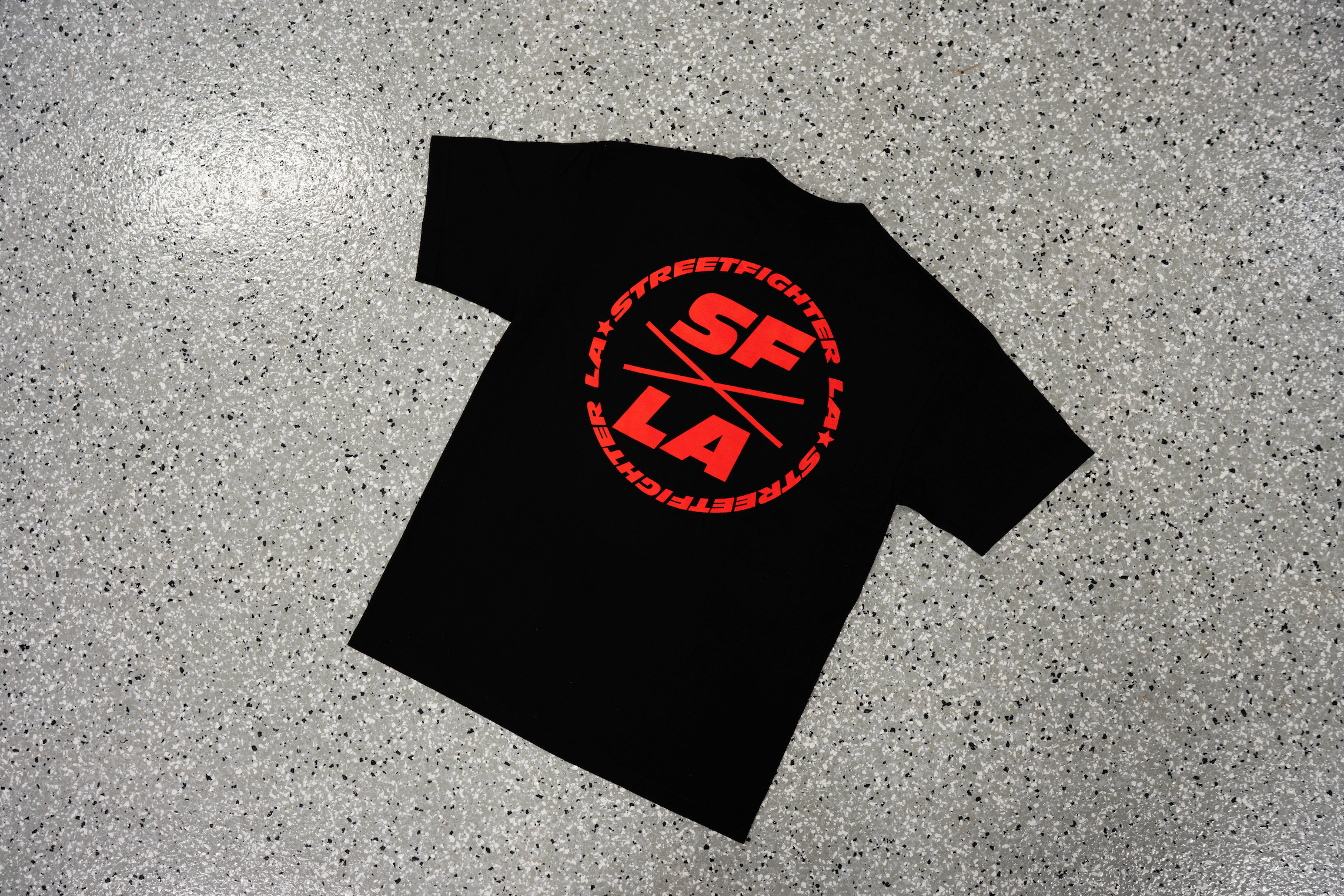 【1/31まで出品】 STREET FIGHTER LOGO TEE /BLK SFXLALogoShirtBack.png?v=